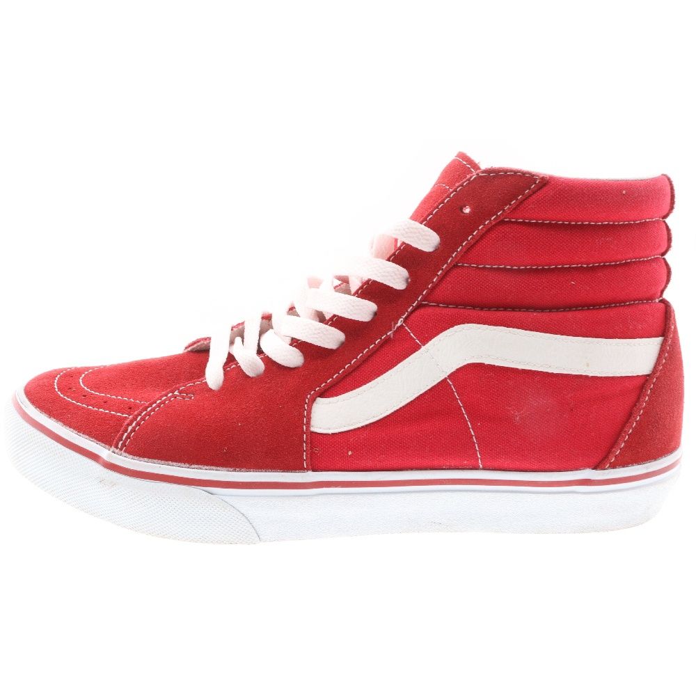 VANS (ヴァンズ) SK8-HI DX スウェード キャンバス ハイカットスニーカー V38CL 562783-0005 レッド