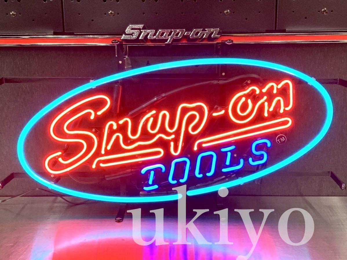 希少Snap-On スナップオンミラー看板ライトガレージネオンサイン
