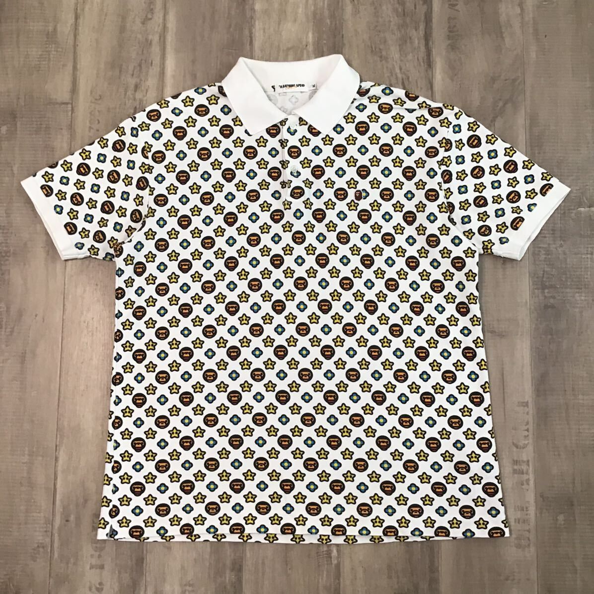 即完売モデル•XLサイズ】A BATHING APE ポロシャツ ベイプスター ☆XL