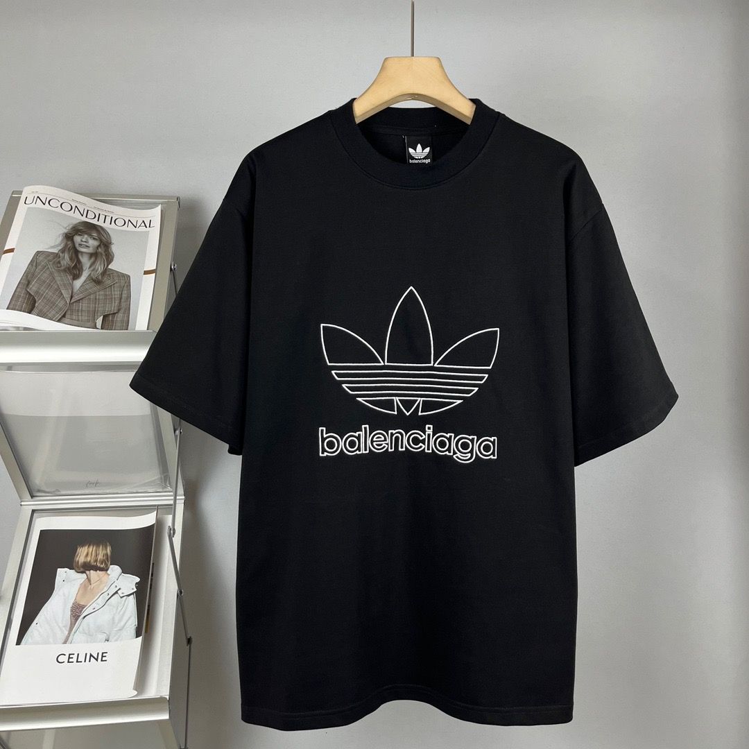 BALENCIAGA×ADIDASコラボ ブラック Tシャツ