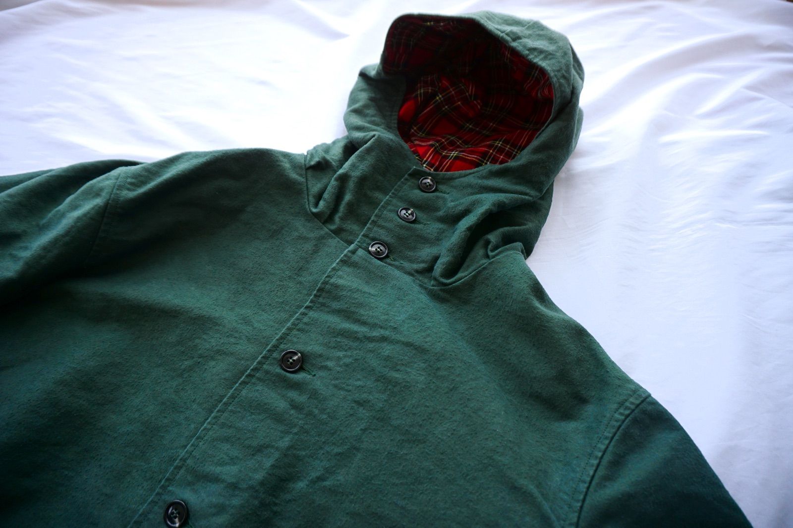 Chez Vidalenc シェヴィダレンク New Parka Cotton Moleskin (FOREST