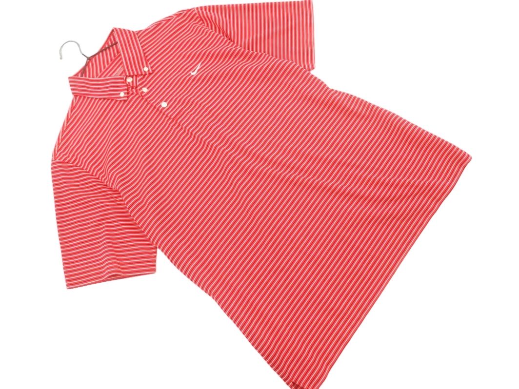 NIKE ナイキ GOLF ゴルフ ボーダー ポロシャツ sizeXXL/赤
