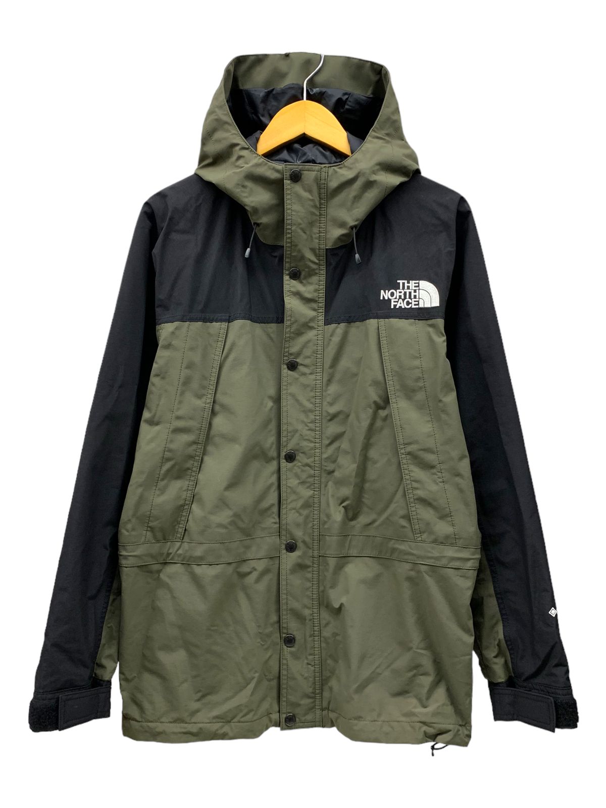 THE NORTH FACE (ザノースフェイス) マウンテンライトジャケット NP11834 L カーキ×ブラック メンズ /036