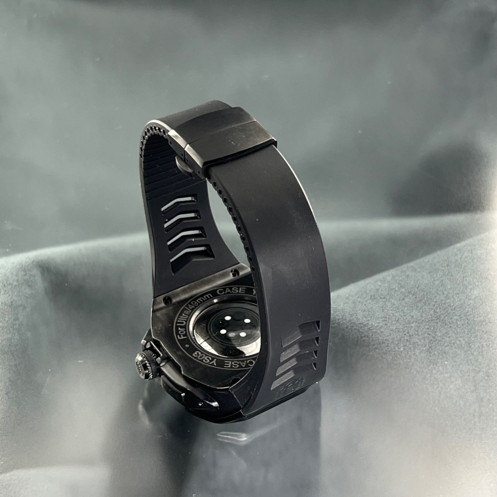 49mm ブラック ステンレス ケースアップルウォッチ ウルトラ