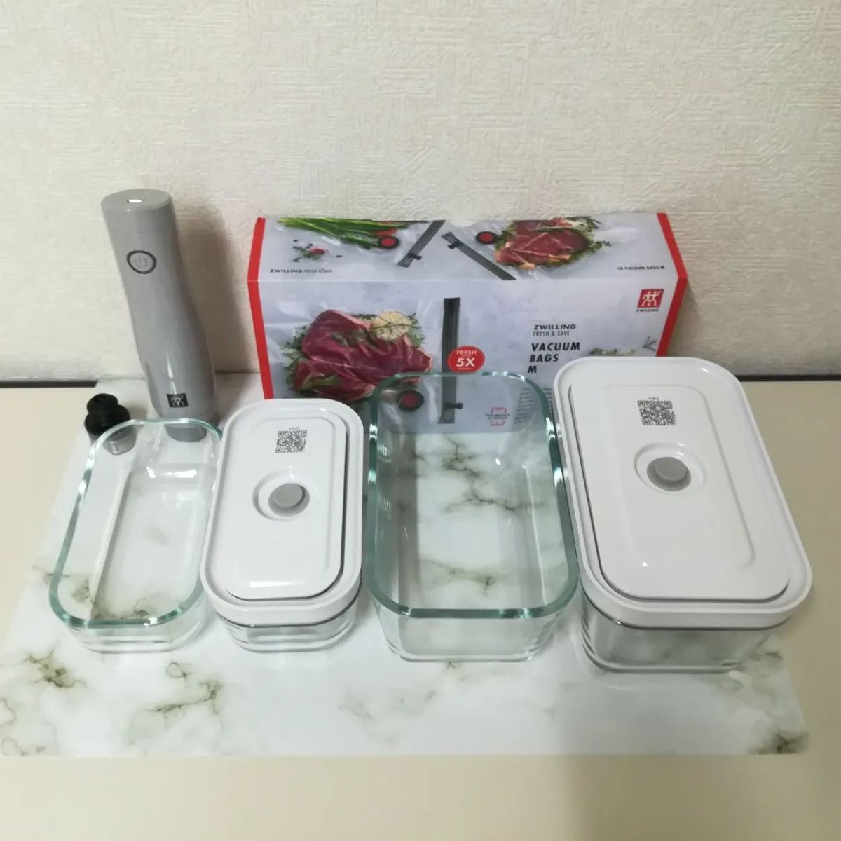 ツヴィリング ポータブル真空保存機 バッグ ボックス付き セット