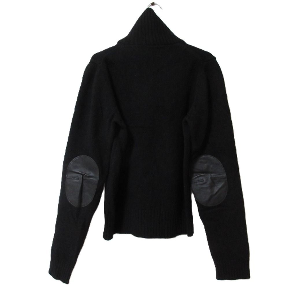 美品 PRADA SPORT プラダスポーツ ハーフジップ ハイネック レザー 