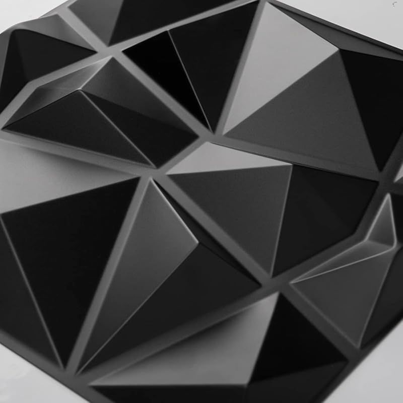 3Dウォールパネル 黒い