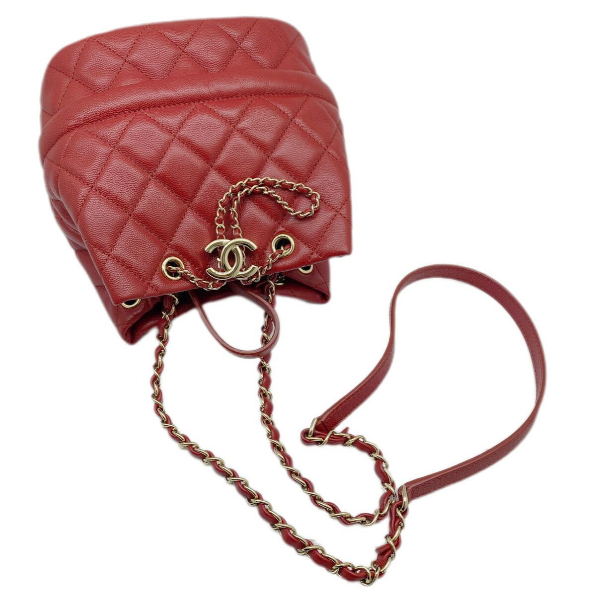 CHANEL シャネル ドローストリング 巾着ショルダー キャビア