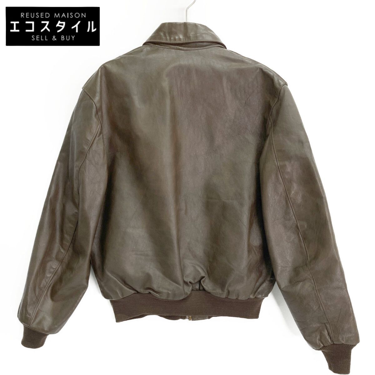 Anyweis WILLIS＆GEIGER ウィリスアンドガイガー 30-1415 ブラウン A-2 フライトジャケット 44