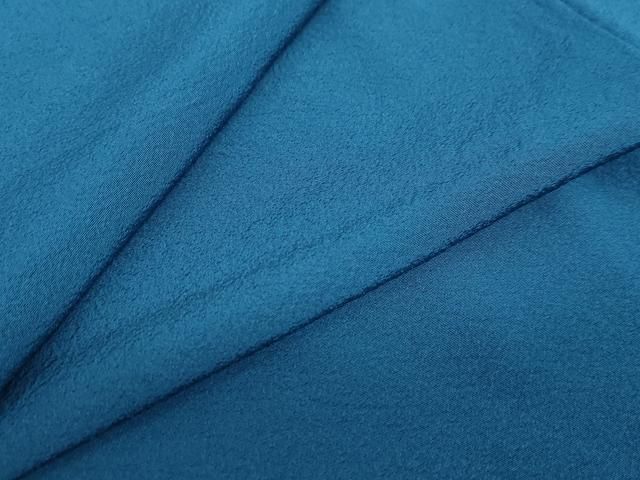 平和屋着物●上質な色無地 紋意匠 瑠璃紺色 正絹 DAAY5017ud