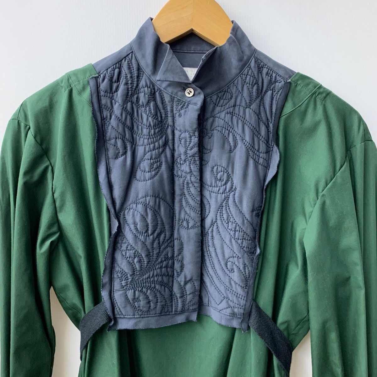sacai サカイ　シャツ　シャツワンピース sacai - sacai サカイ サイドジッププリーツシャツワンピース