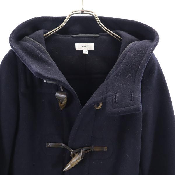 [美品]HYKEハイクダッフルコートサイズ1 楽天市場】古着 HYKE ハイク 日本製 ダッフルコート 1 ネイビー