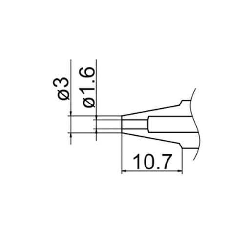 白光 ノズル QFP 10MMX10MM A1125B　A1125B ハッコー⁄HAKKO ホットエアー 交換ノズル FR-801⁄802⁄803B用 QFP用