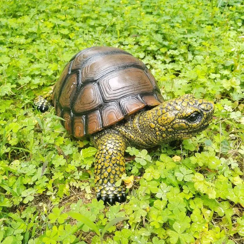 亀 カメ リアル 置物 オブジェ 装飾 オーナメント 像 かわいい 庭 ガーデン 屋外 おしゃれ 樹脂 彫刻 小道具 ギフト - メルカリ