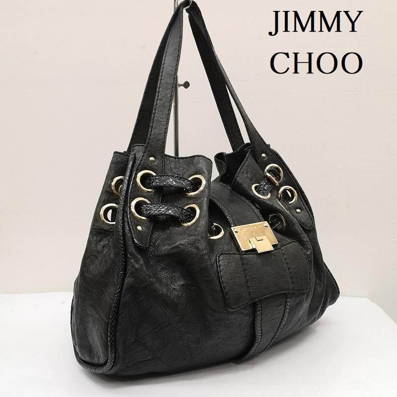 JIMMY CHOO ジミーチュウ トートバッグ ラモナ トートバッグ パイソン 