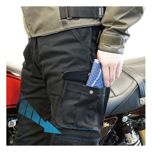 ラフアンドロード ライドカーゴストレッチコットンパンツLF