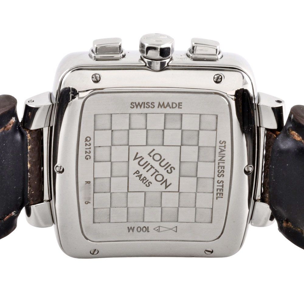 ルイヴィトン LOUIS VUITTON Q212G スピーディ クロノグラフ 腕時計 ネイビー文字盤 RV4196 スクエア モノグラム レディース【中古】 スピーディ ルイヴィトン LOUIS VUITTON Q212G クロノグラフ 腕時計