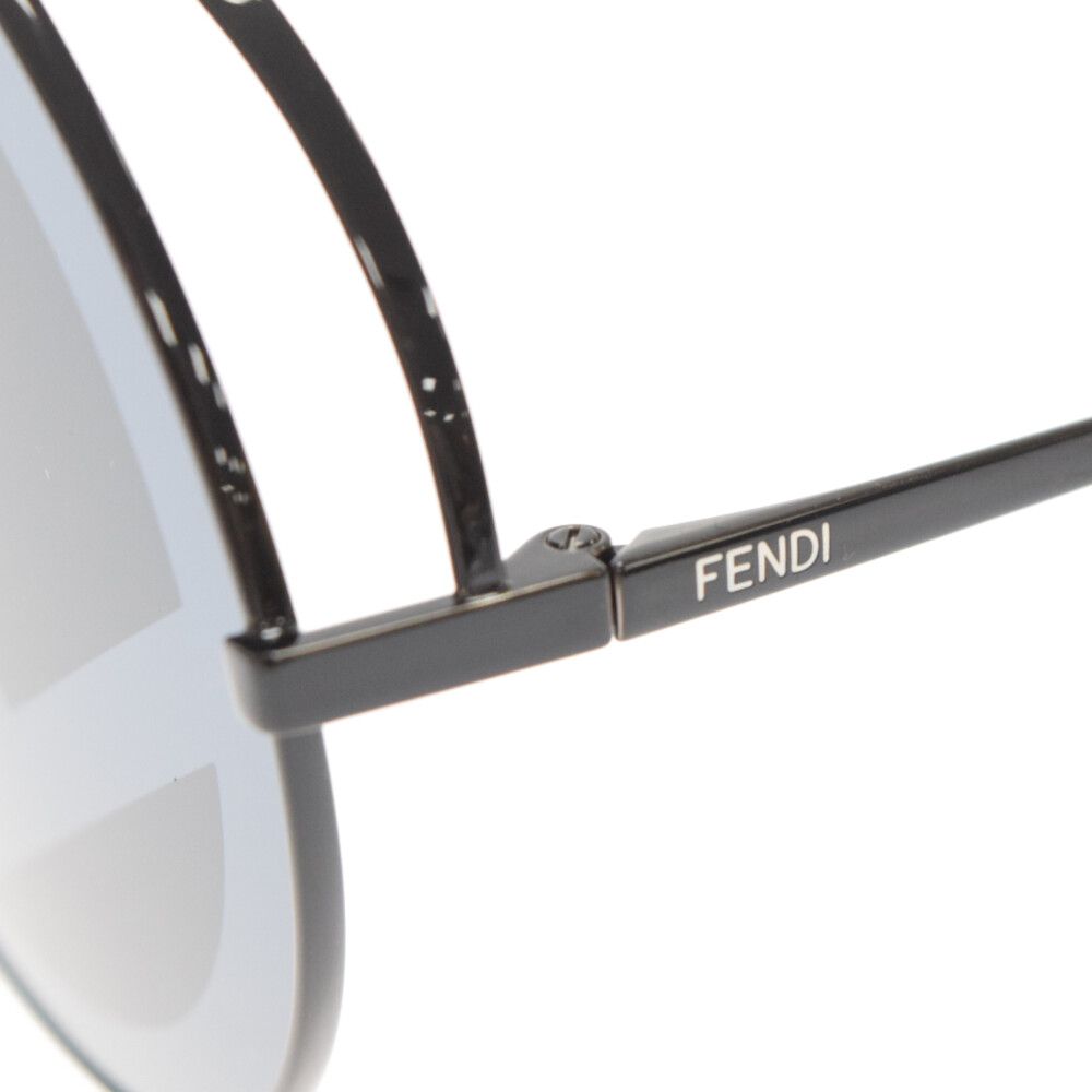 FENDI フェンディ ラナウェイ Fロゴ ラウンドサングラス メガネ 眼鏡 FF 0285 ブラック FENDI (フェンディ) ラナウェイ Fロゴ ラウンドサングラス メガネ 眼鏡