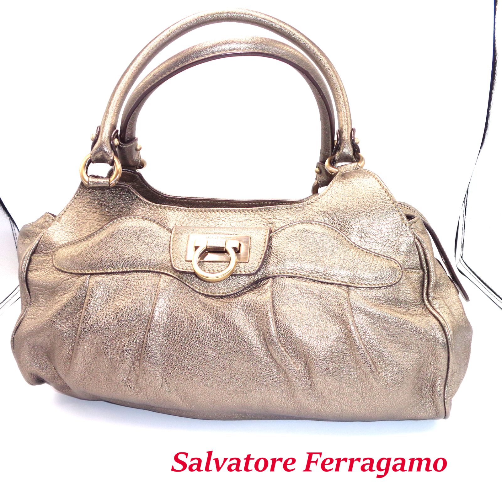 在庫処分セール】◇Salvatore Ferragamo◇フェラガモ ハンドバッグ - メルカリ