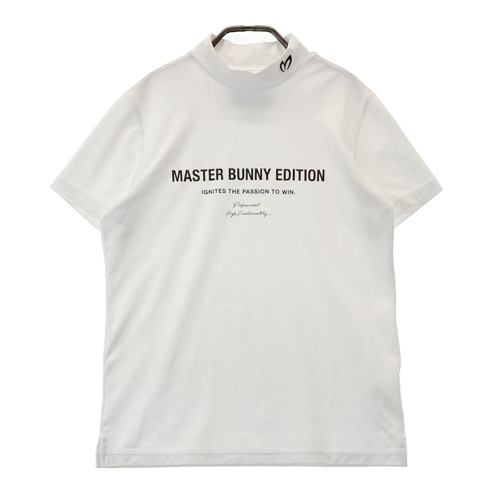 サイズ 1 MASTER BUNNY EDITION マスターバニーエディション 2025年モデル ハイネック 半袖Tシャツ ホワイト系 240101528860 ゴルフウェア レディース ストスト