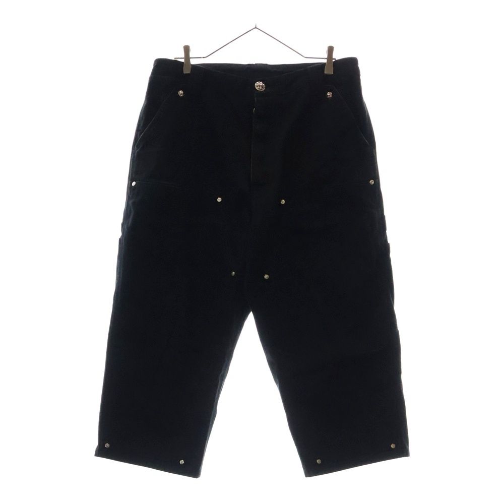 CHROME HEARTS クロムハーツ CARPENTER CNVS BLK カーペンターキャンバスダブルニーロングパンツ ブラック