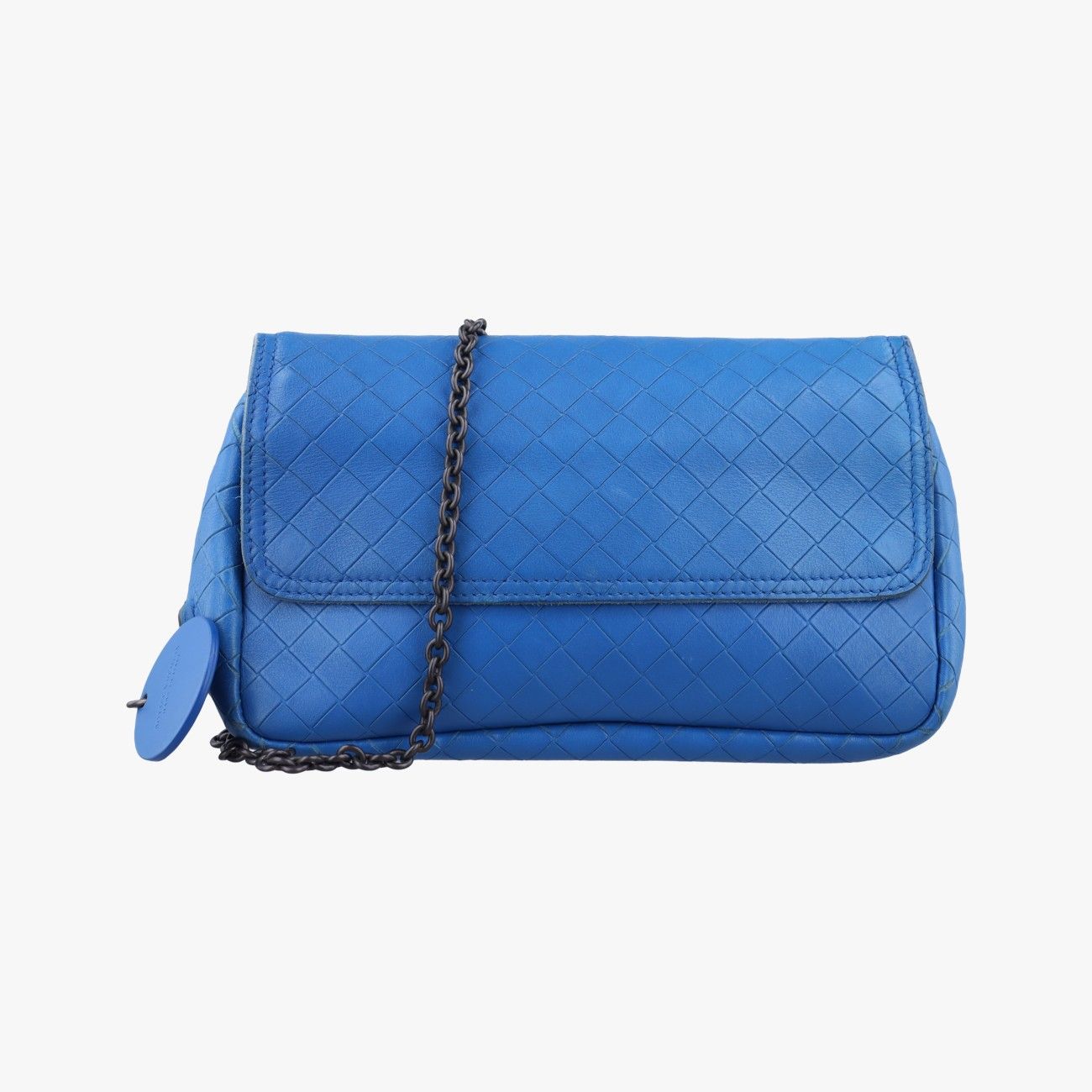 ボッテガヴェネタBottega Venetaイントレチャート ブルー ラムスキン B02714160X