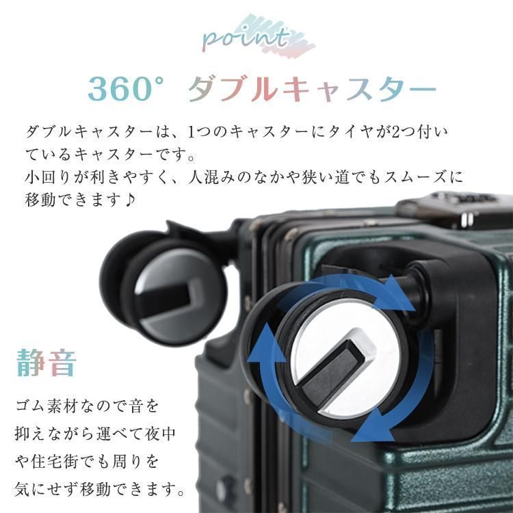 スーツケース Lサイズ 60L キャリーケース キャリーバッグ TSAロック