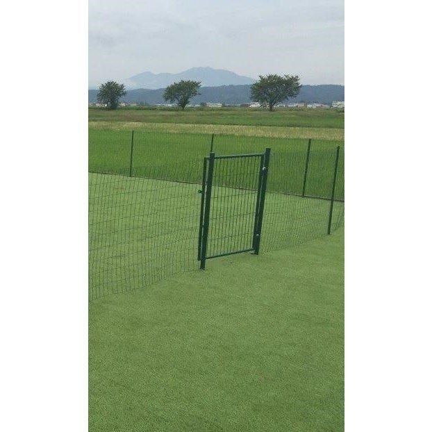 アニマルフェンス用扉 グリーン ガーデンゲート1.2ｍ用 防獣フェンス ドッグラン 侵入防止柵 出入り口ゲート 片開き STEELWINDOWSANDDOORS_COM