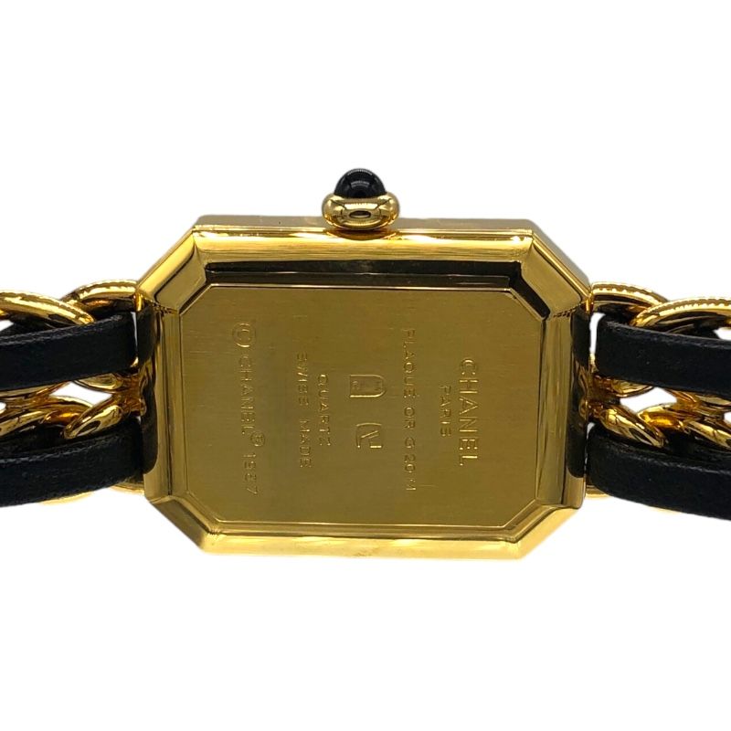 シャネル CHANEL プルミエール XL H0001 ブラック×ゴールド GP/SS レディース 腕時計 - メルカリ