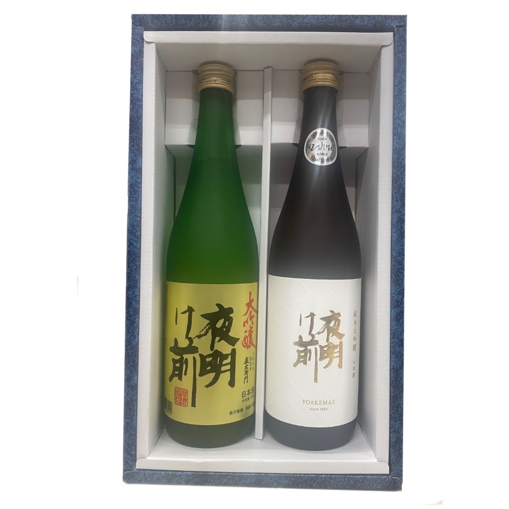 ★日本酒 正規特約限定流通商品 長野県 小野酒造店 夜明け前 大吟醸+純米大吟醸 720ml  数量限定 正規特約店<br> 化粧箱付