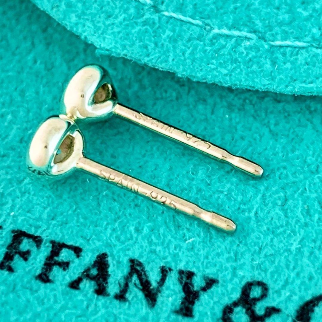 ティファニー 4.2mm アクアマリン バイザヤード ピアス シルバー Q88e