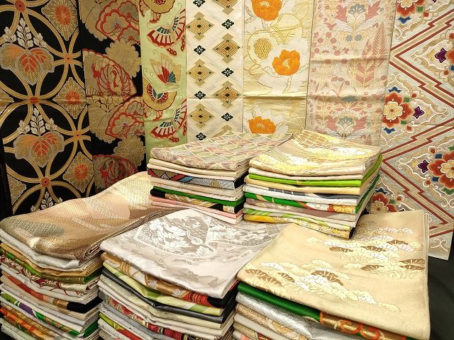 平和屋本店 袋帯 西陣 まとめて100点 向かい鶴 蝶 更紗 花柄 七宝 宝相華 楽器 佐賀錦 金銀糸 など あり 全て正絹 se3776