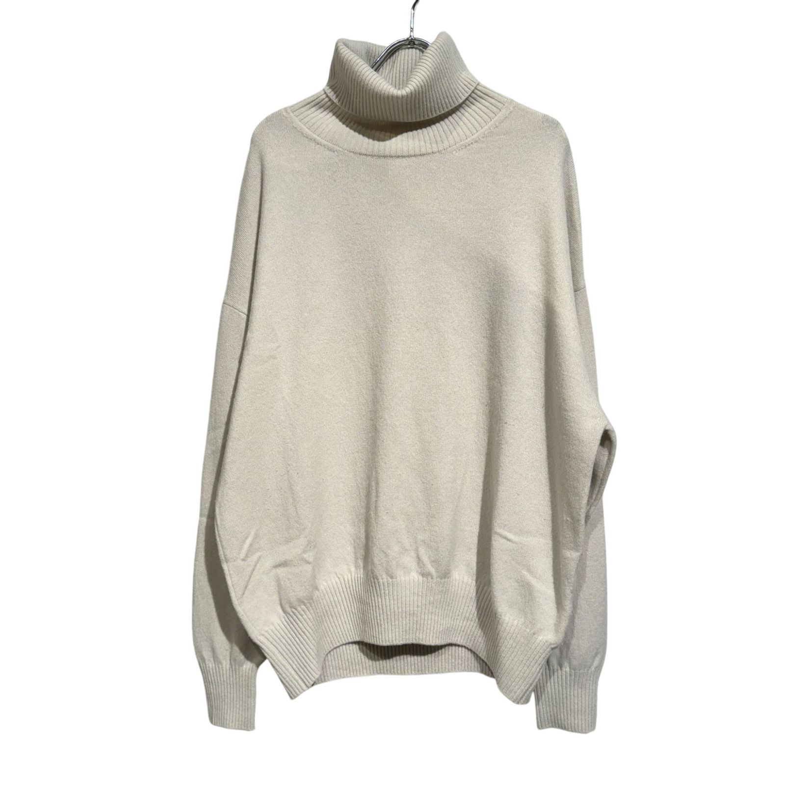 02292 muse JUSPER タートルネック プルオーバー　ベージュ MUSE de Deuxieme classe（ミューズデドゥーズィエムクラス）の