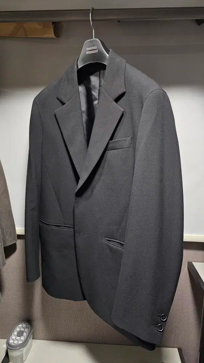 TNGT ブラック オーバーサイズ ブレーザー 100