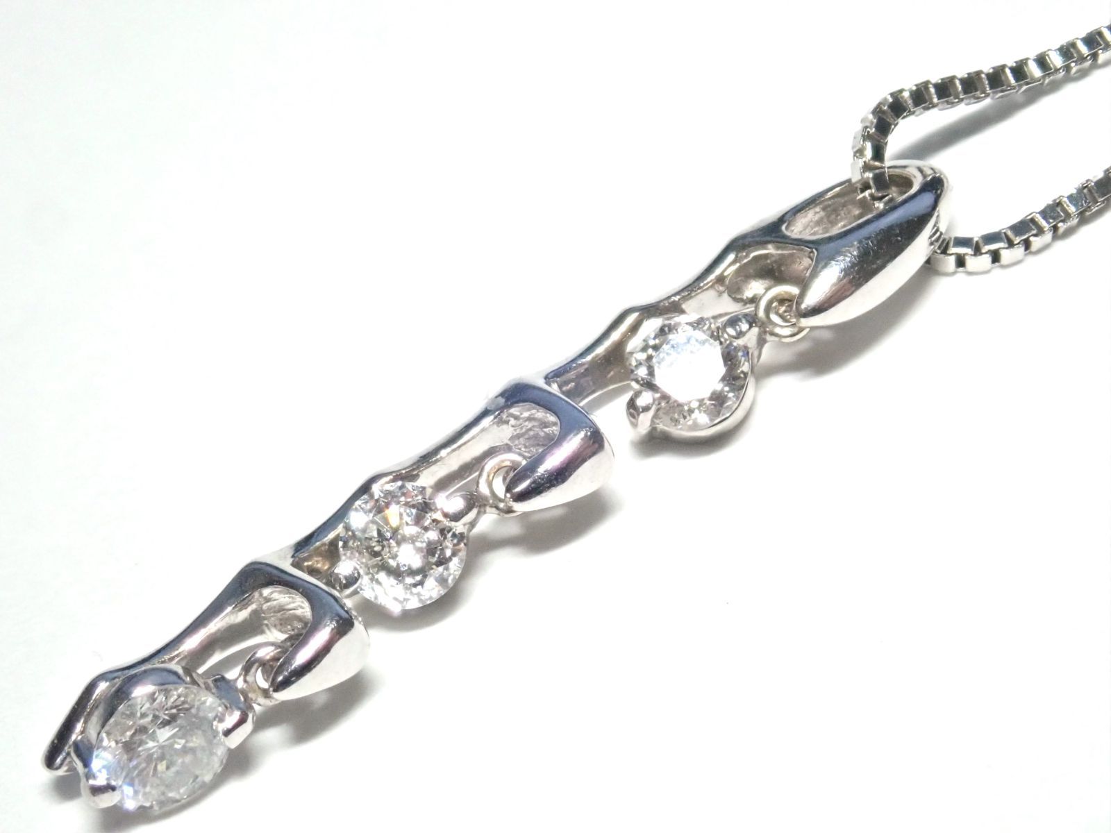 2.KWG ダイヤモンド ネックレス D 0.ct Diamond Necklace 2.7g