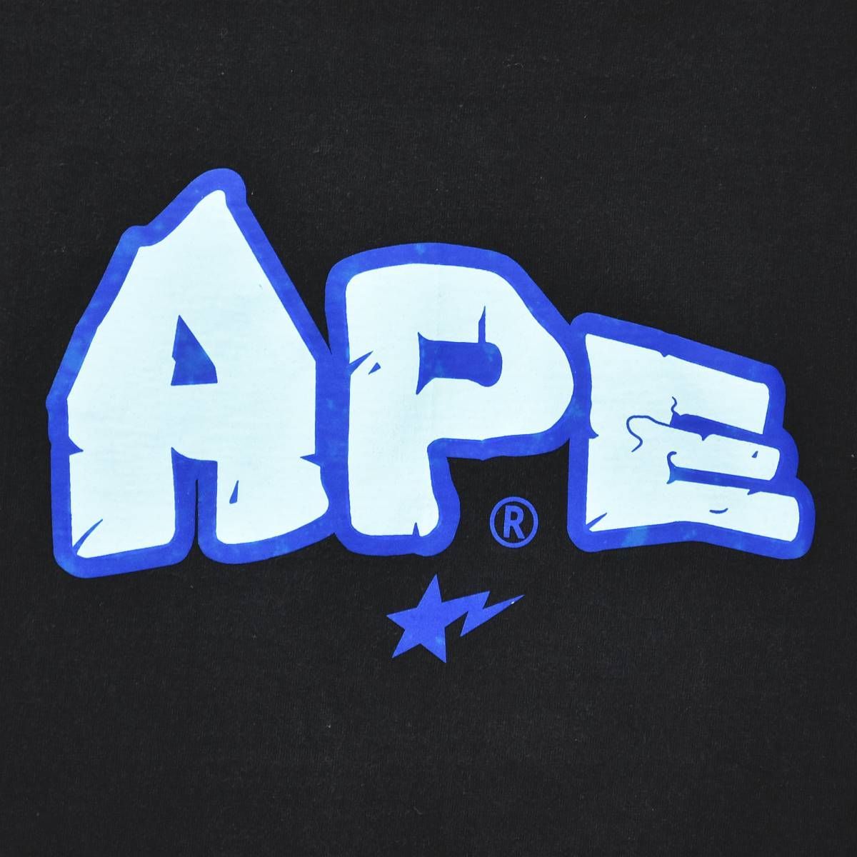 ９０年代　アベイシングエイプ　BAPE STA　Tシャツ　両面プリント　ブラック アベイシングエイプ◼️bape◼️B⭐️PE◼️Tシャツ//両面
