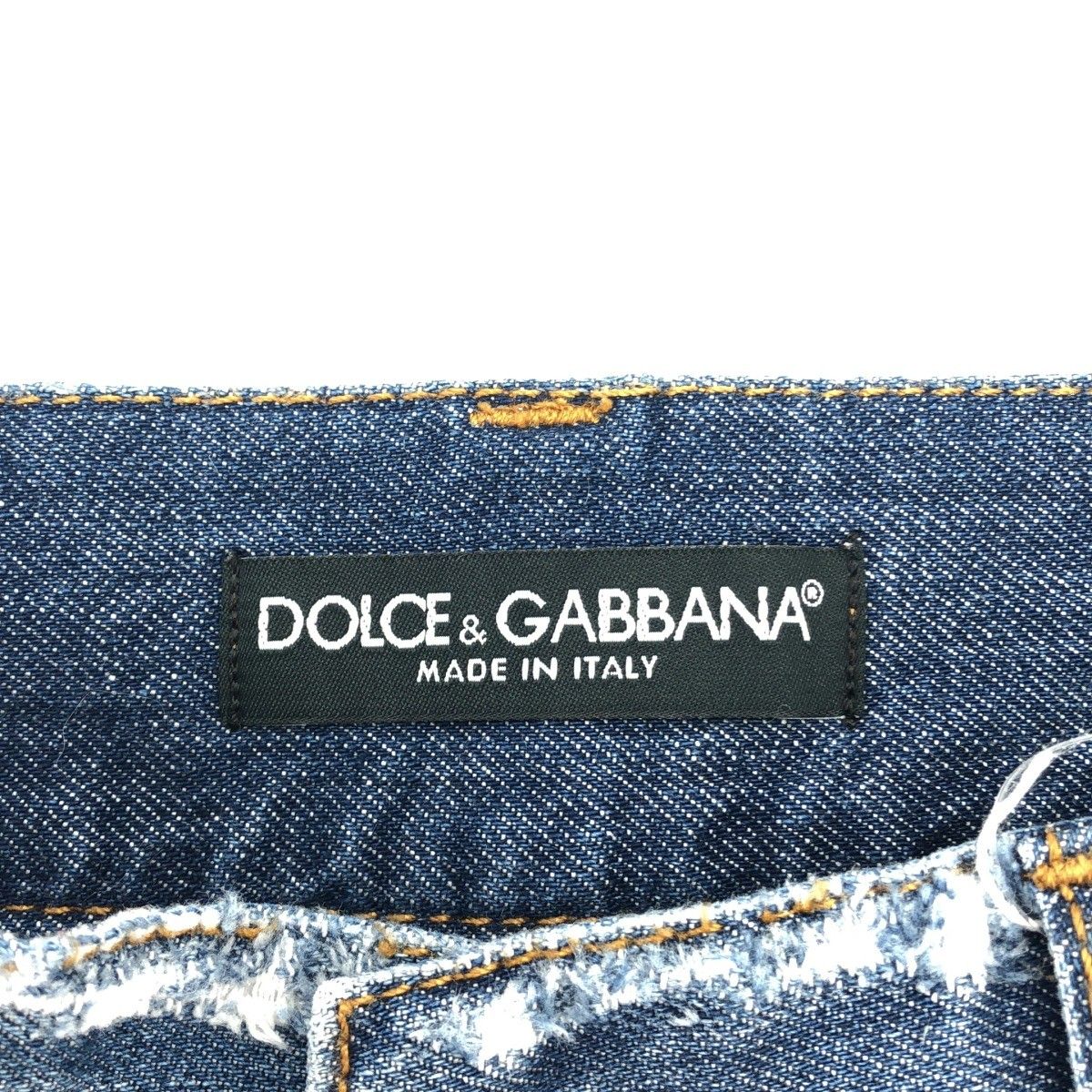 DOLCE&GABBANA ドルチェ＆ガッバーナ 12GOLD クラッシュペイントデニム