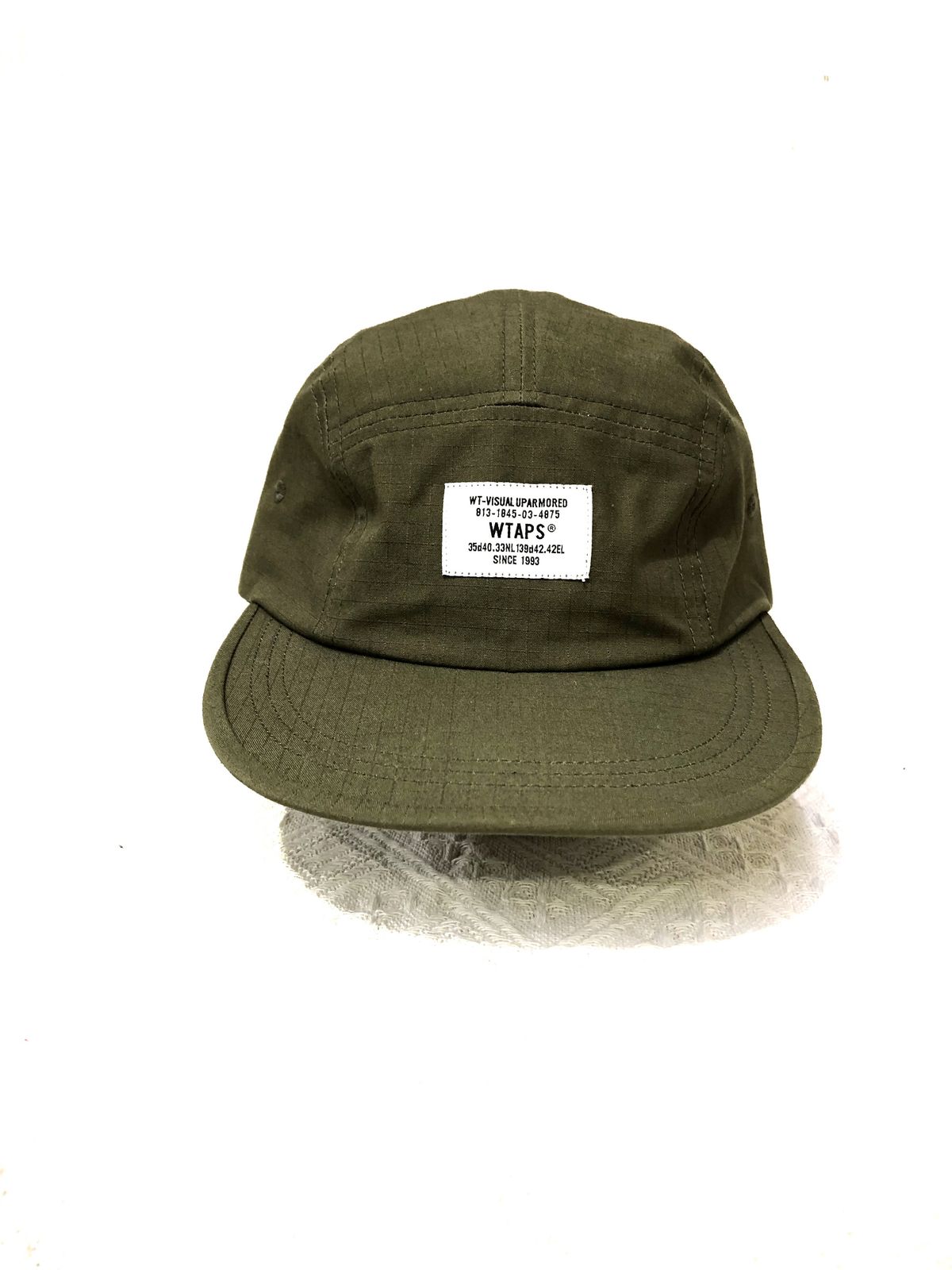 WTAPS ダブルタップス 23|SS 231HCDT-HT01S T-5 CAP リップストップ タグパッチキャップ 帽子 カーキ