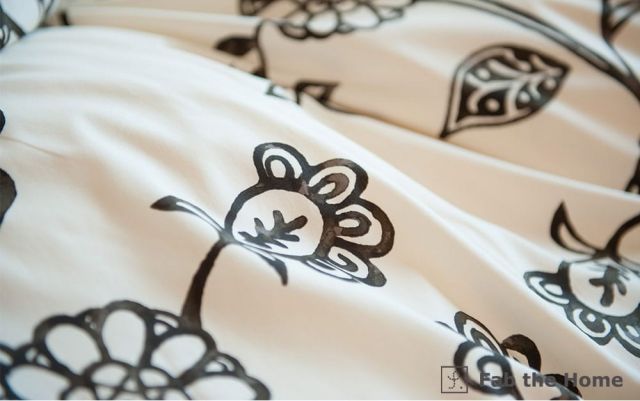 Fab the Home ファブ ザ ホーム Asia エイジア コンフォーターカバー ダブルサイズ 190×210センチ チャコール 1カ月程度で発送予定