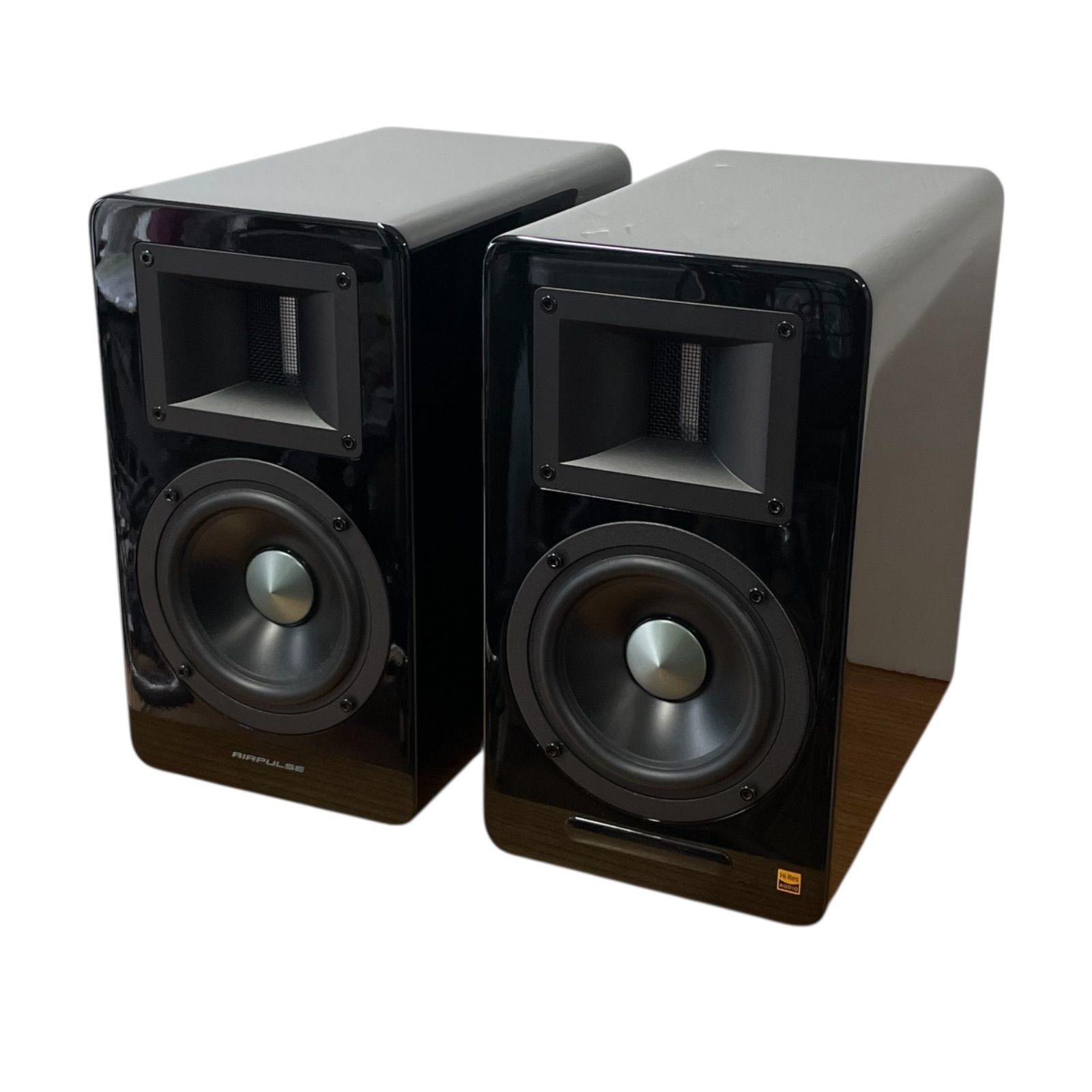 AIRPULSE エアパルス A100 BT5.0 ハイレゾ対応アクティブスピーカー ブラック ハイグロス