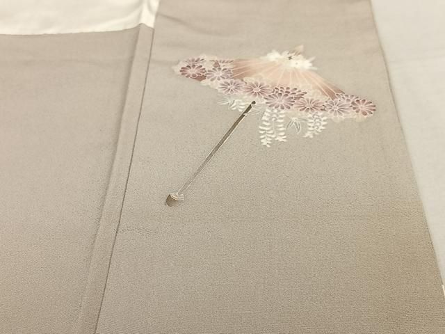 平和屋着物●十日町友禅作家　関口遼一　色留袖　人物文　正絹　逸品　AABD8505fy 平和屋着物○十日町友禅作家 関口遼一 色留訪問着 童子 正絹 逸品