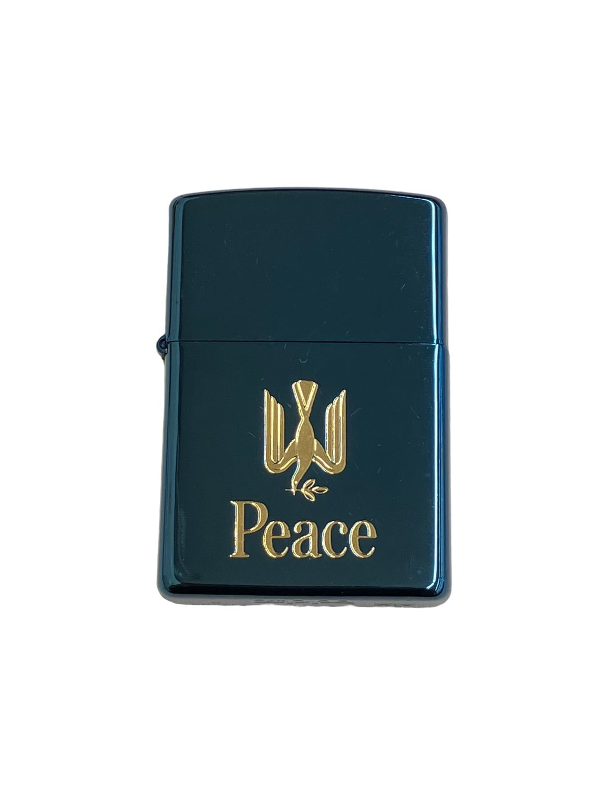 未使用】ZIPPO ジッポー ピース ブルーチタン 限定 1998年製 ☆動作品