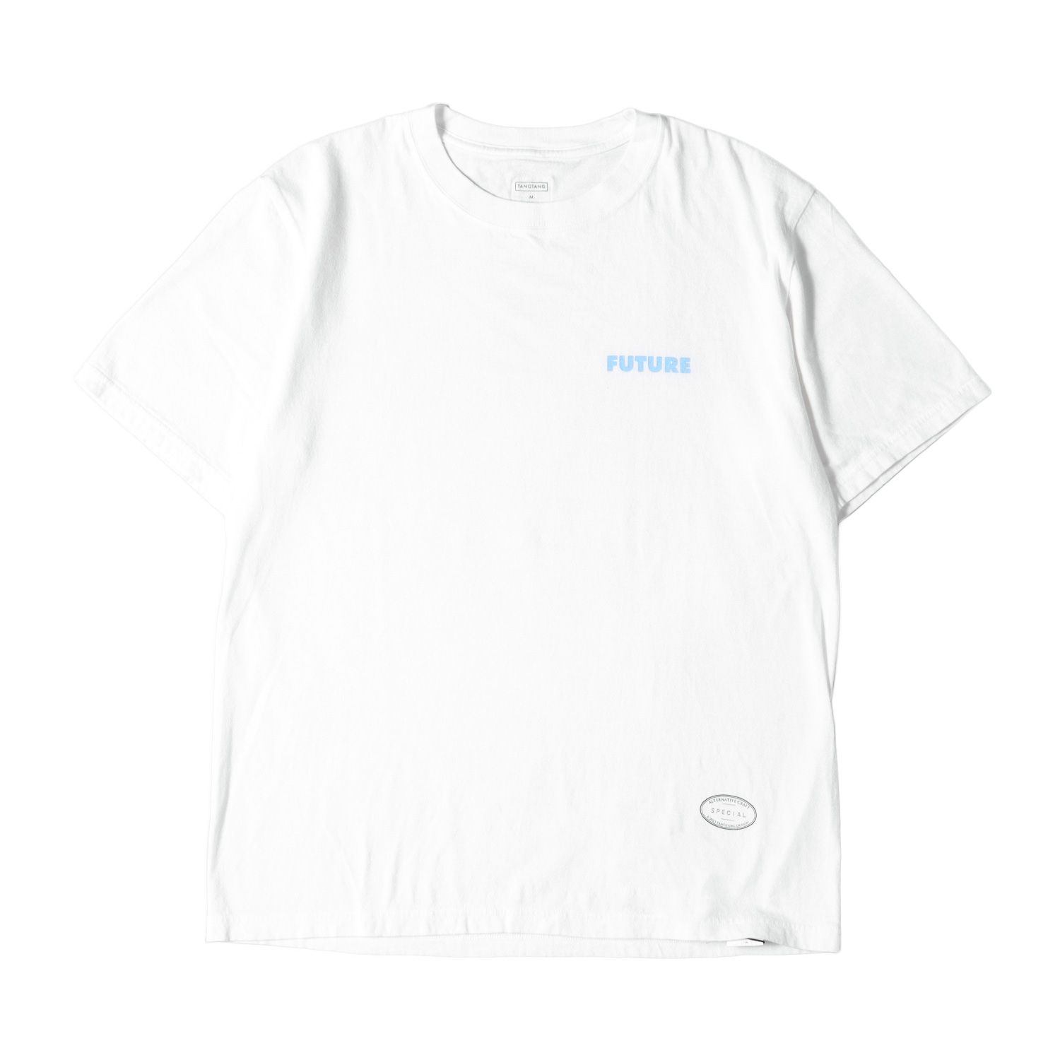 TANGTANG タンタン Tシャツ サイズ:M FUTURE ロゴ クルーネック 半袖 Tシャツ AINT T ホワイト 白 トップス カットソー コットン【メンズ】