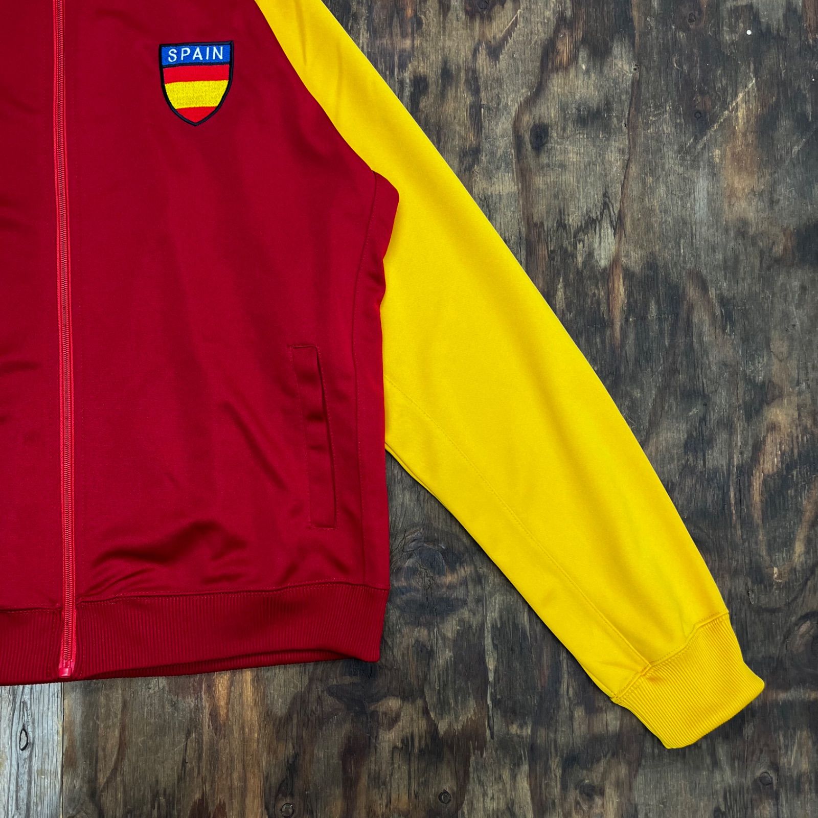 スペイン代表　ハーフジップ　トラックジャケット　ジャージ　90s サッカー　XL スペイン代表 ハーフジップ トラックジャケット ジャージ 90s