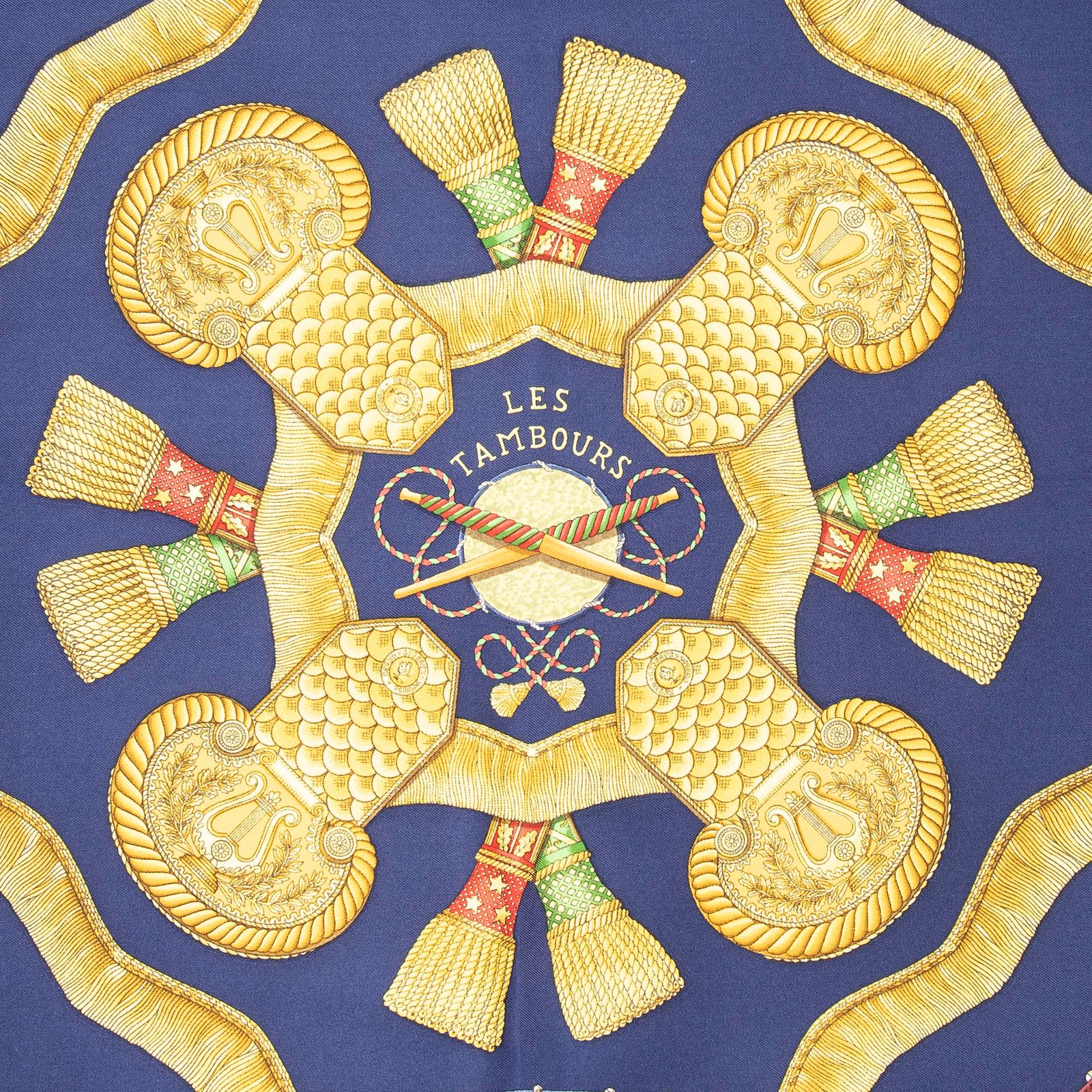 HERMES エルメススカーフダークグリーン