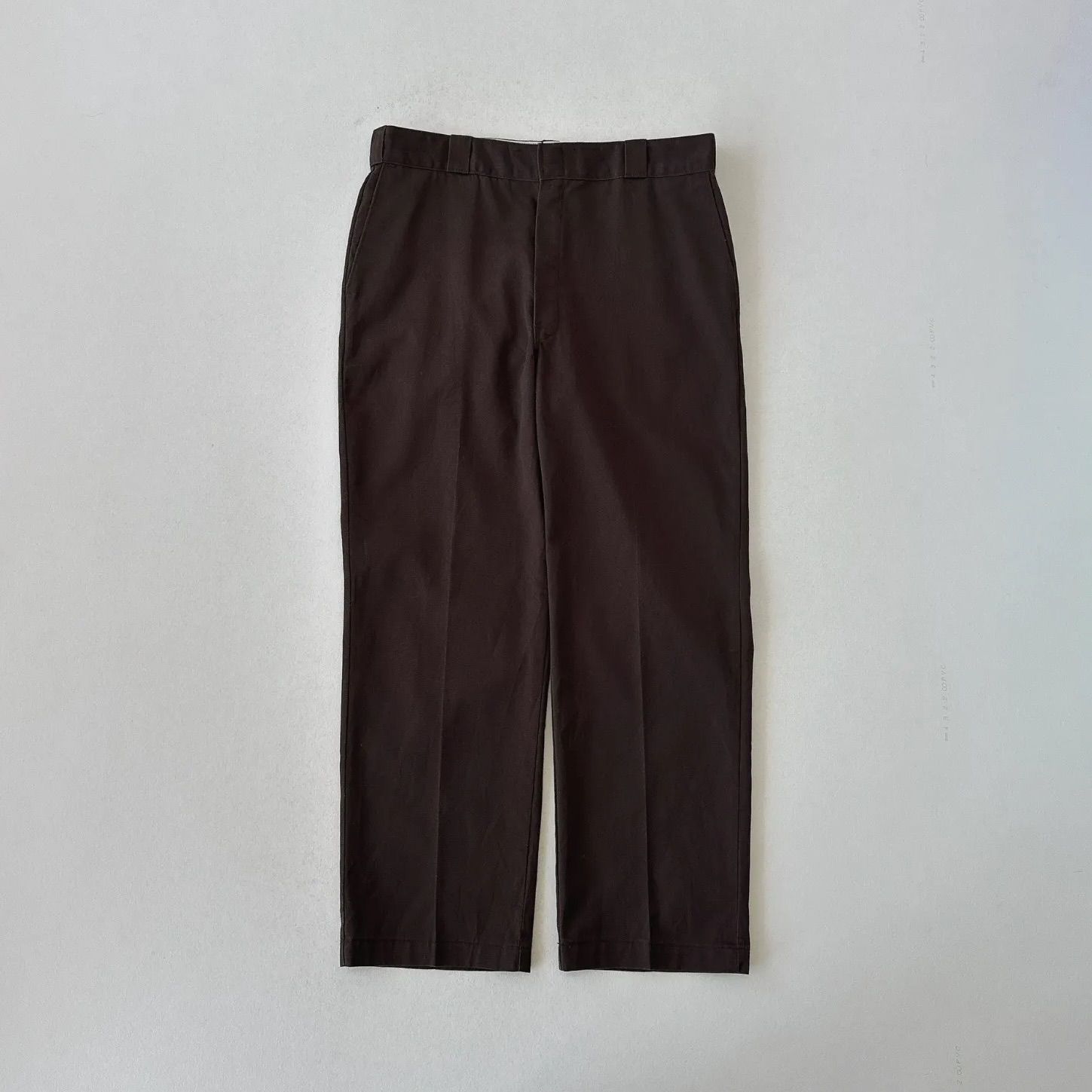 80s USA製 ディッキーズ 874 チビタグ ブラウン 80s USA製 Dickies874 ブラウン ワークパンツ チビタグ 茶色
