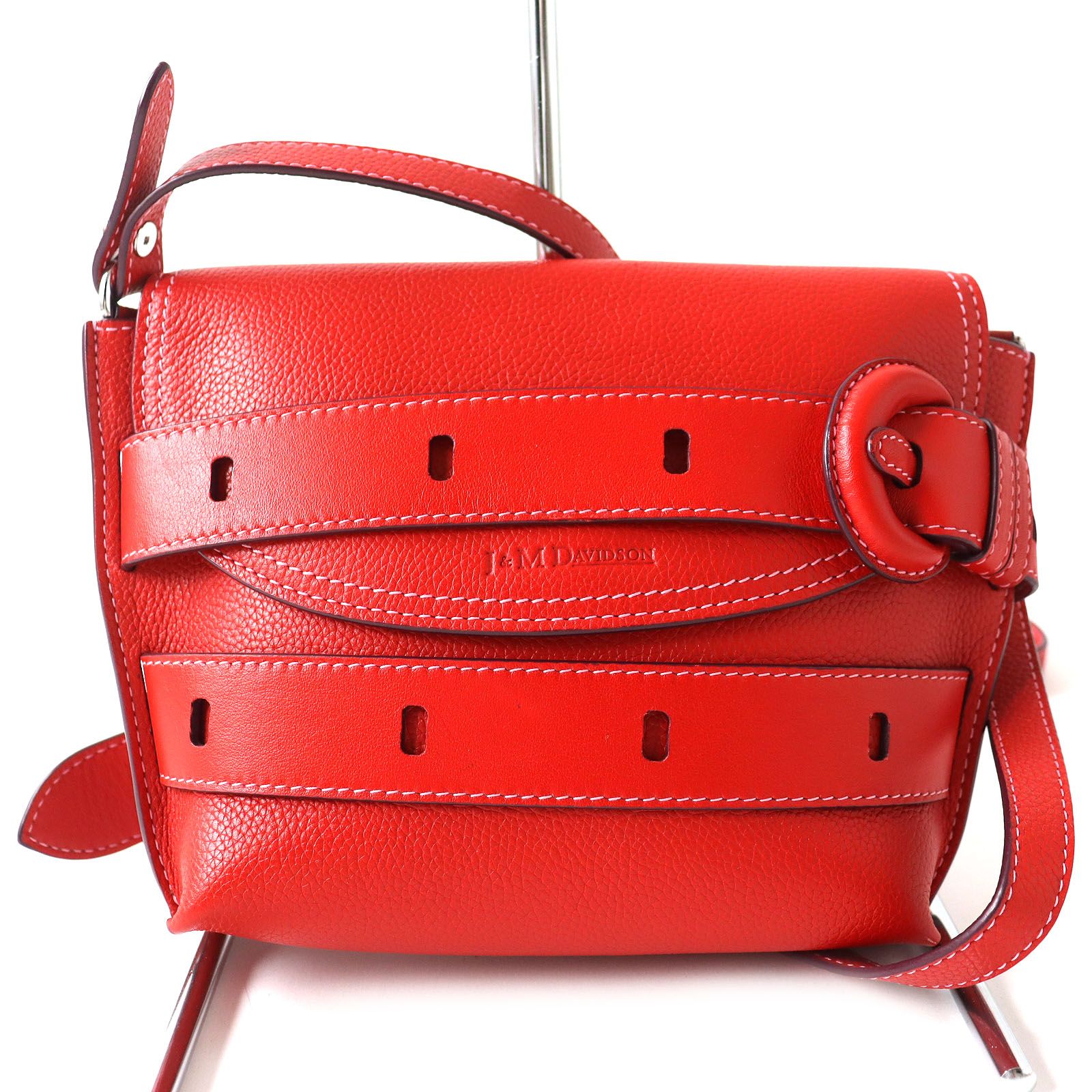 ドンドン見直し】未使用品 J&M Davidson ジェイアンドエムデヴィッドソン THE BELT POUCH BRIGHT RED ショルダーバッグ  保存袋付き スペイン製 レディース 定価130,900円 - メルカリ