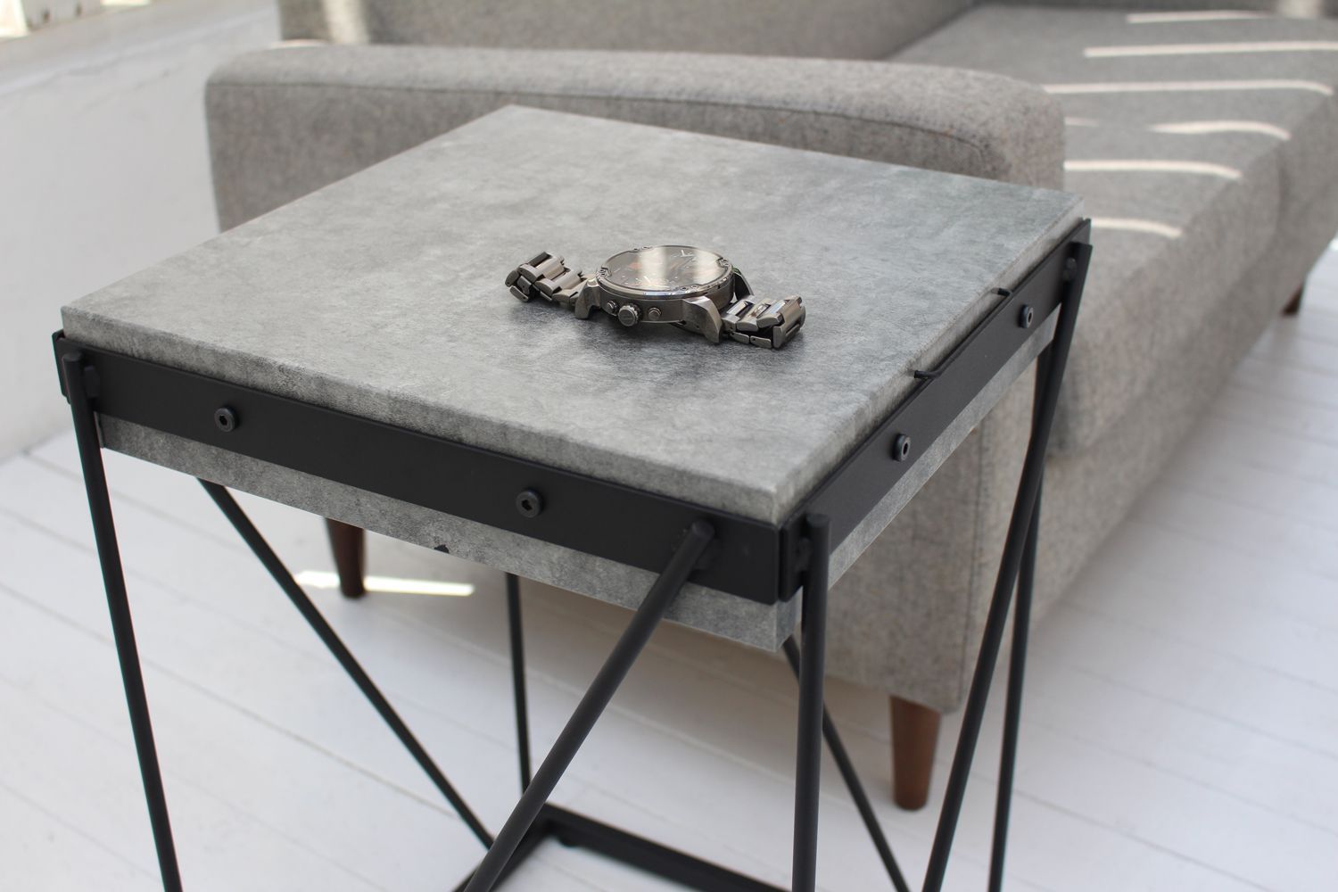 ☆特大SALE☆サイドテーブル モルテロ 幅38cm コンクリート柄