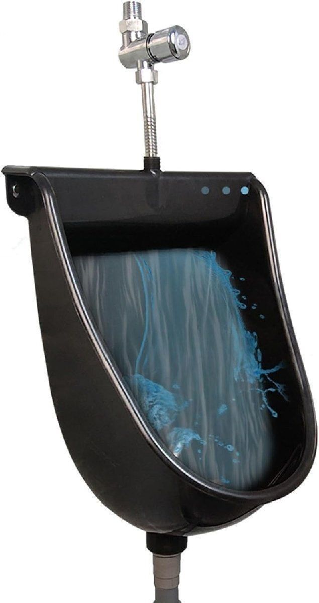 男性用壁に取り付けられたプラスチック小便器尿ダイバーター ポータブル高効率洗浄小便器 排水管付き シンプルキッズ無水小便器浴室