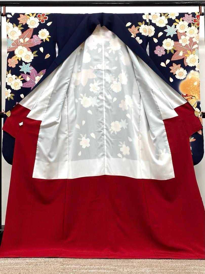 振袖 豪華 金駒 金彩 ちりめん 身丈169cm 撥水加工済 MO2739 - メルカリ